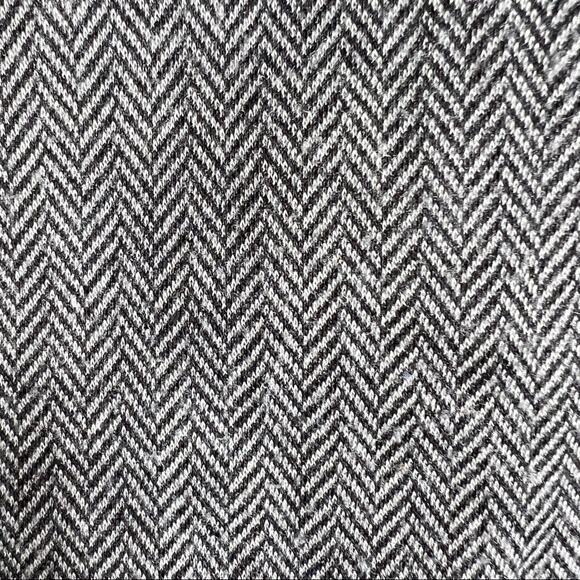 Ralph Lauren gray black houndstooth skirt w faux leather trim petite small B 156 - Picture 2 of 5